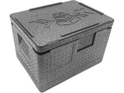 Термобокс пенополипропиленовый с крышкой STP Normal, 400х300х270 мм, 18 л, 40 кг/м3