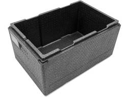 Термобокс пенополипропиленовый с крышкой STP PRO, 600х400х320 мм, 46 л, 55 кг/м3