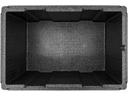 Термобокс пенополипропиленовый с крышкой STP PRO, 600х400х400 мм, 60 л, 55 кг/м3, серый