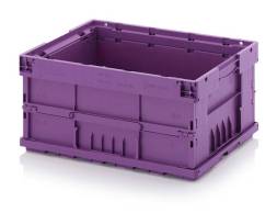 Евроконтейнер складной пластиковый AUER F-KLT 6410 BMW, 600×400×280 мм, фиолетовый