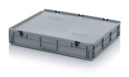 Евроконтейнер пластиковый с крышкой ED 86/12 HG