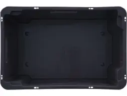 Ящик сплошной пластиковый, 600x400x300 мм, 52 л, черный [218-1]