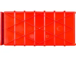 Контейнер полочный пластиковый, 400x185x100 мм, 7.4 л, красный [6003]