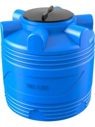 Емкость пластиковая цилиндрическая вертикальная, 200 л, синий [V 200]